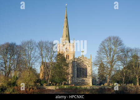 Holy Trinity Church in Stratford Warwickshire, England, Vereinigtes Königreich Stockfoto