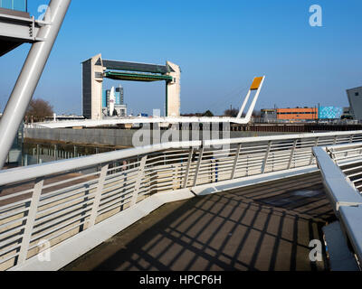 Gezeiten Barriere an der Mündung des River Hull in Kingston upon Hull Yorkshire England Stockfoto