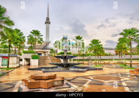 Die Nationalmoschee von Malaysia in Kuala Lumpur Stockfoto