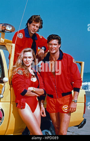 Baywatch: Alptraum Bay, aka: Baywatch - Die Rettungsschwimmer von Malibu, Fernsehfilm, USA 1991, Regie: Gregory J. Bonann, Monia: David Hasselhoff (Rechts) Stockfoto