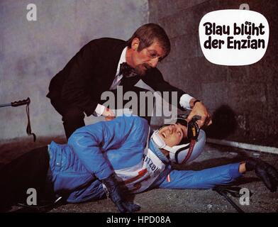 Blau Blüht der Enzian, Deutschland 1973, Regie: Franz Antel, Monia: Ilja Richter (Liegend) Stockfoto