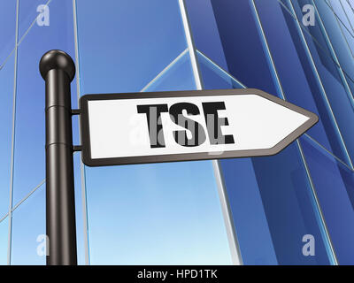 Stock Market Indizes Konzept: anmelden, dass TSE Aufbau Hintergrund, 3D-Rendering Stockfoto