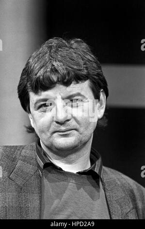 Grünen-Politiker Joschka Fischer, Deutschland 1980er Jahre. Joschka Fischer, deutsche Politikerin der Grünen, Deutschland der 80er Jahre. Stockfoto