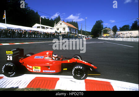 1991 Jean Alesi Französisch Ferrari 643 Spa GP von Belgien dnf Stockfoto