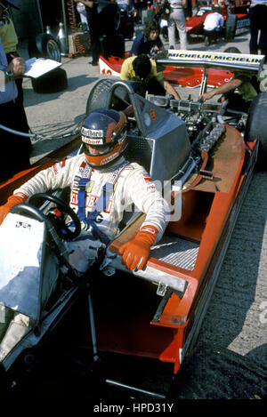 1979 Gilles Villeneuve Cockpit Canadian GP Ferrari 312 T4 Stockfoto