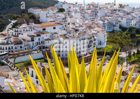 Frigiliana, Costa Del Sol, Andalusien. Frigiliana, zum schönsten Dorf Spaniens. Stockfoto