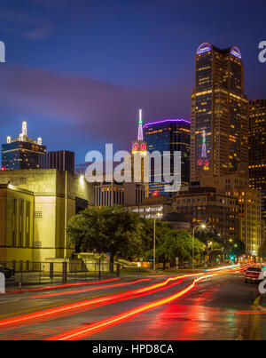 Dallas ist die neunte bevölkerungsreichste Stadt in den Vereinigten Staaten von Amerika und die drittgrößte Stadt im Bundesstaat Texas. Dallas-Fort Worth m Stockfoto