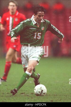 GARY KELLY EIRE & LEEDS UNITED FC 12. Februar 1997 Stockfoto