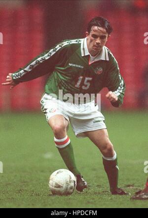 GARY KELLY EIRE & LEEDS UNITED FC 12. Februar 1997 Stockfoto