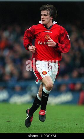 DAVID BECKHAM MANCHESTER UNITED FC 22. Februar 1997 Stockfoto