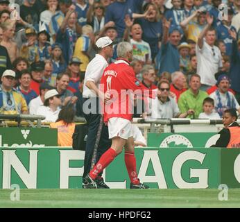 RAVANELLI erlischt im FA-CUP Finale CHELSEA V MIDDLESBROUGH 23. Juni 1997 Stockfoto