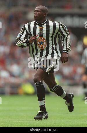 FAUSTINO ASPRILLA NEWCASTLE UNITED FC 12. August 1997 Stockfoto