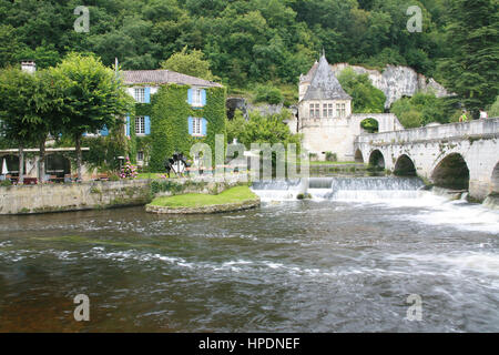 Brantome, Dordogne, Frankreich Stockfoto