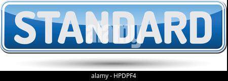 STANDARD - abstrakte schöne Schaltfläche mit Text. Stock Vektor
