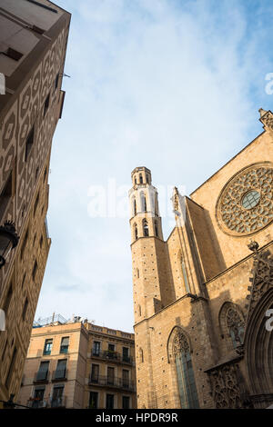 Basílica de Santa María del Mar, Barcelona, Katalonien, Spanien Stockfoto