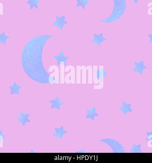 Nahtlose Muster auf kosmische Thema Stockfoto