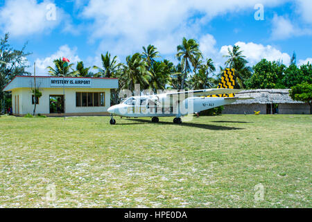 Mystery Island Flughafen Aneityum Vanuatu Stockfoto