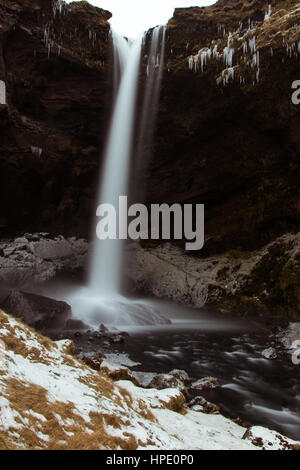 Wasserfall, Island Stockfoto