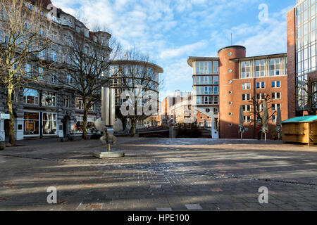 Hamburg (Deutschland) - Neustadt-Viertel der Stadt, Admiralitatstrasse zwischen Bleichenfleet und Alsterfleet Stockfoto