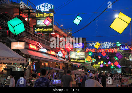 Kambodscha, Siem Reap, Angkor, Bars, Menschen, Nachtleben, Stockfoto