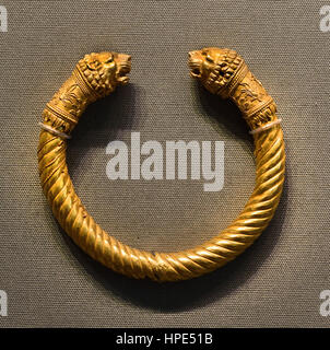 Späten Antikschmuck aus ägyptischen Assiut, Ägypten (Gold, Ring, Armband, Halskette,) 3. bis 6. Jahrhundert n. Chr. Stockfoto