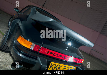 1995 964 Form Porsche 911 Whale tail mit Retro-styling Stockfoto