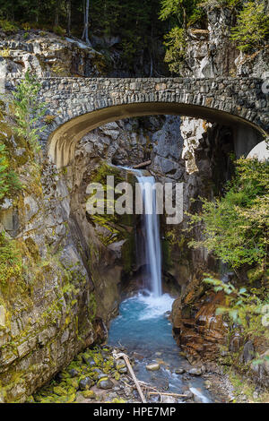 Christine fällt Mount Rainier Nationalpark Stockfoto