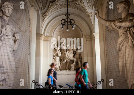 Eingang zur Hofburg Palast, Wien, Österreich Stockfoto