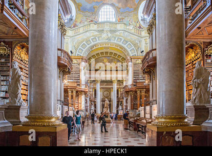 Österreichische Nationalbibliothek, in der Hofburg, Wien, Österreich Stockfoto