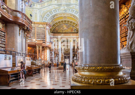 Österreichische Nationalbibliothek, in der Hofburg, Wien, Österreich Stockfoto