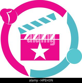 Video Sharing-Marketing-Lösung Stock Vektor