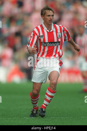 KEVIN KEEN STOKE CITY FC 14. Oktober 1997 Stockfoto