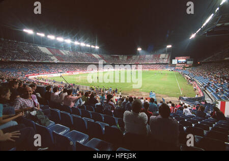 ESTADIO VICENTE CALDERON ATHLETICO MADRID Stadion 15. Oktober 1997 Stockfoto