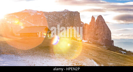 SEIS, großartigsten Alpen Landschaft, Trentino Alto Adige, Italien Stockfoto