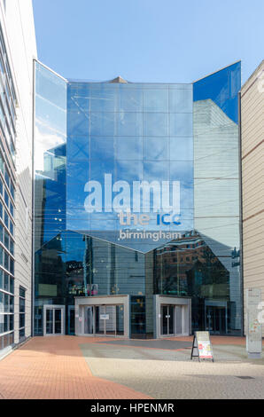 Canalside Eingang, International Convention Centre (ICC) im Zentrum von Birmingham Stockfoto