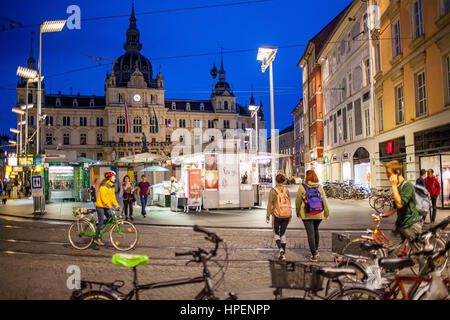 Rathaus, Hauptplatz, Graz, Österreich Stockfoto
