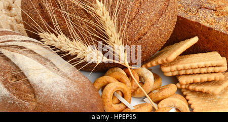 Brot und Backwaren Produkte Stockfoto