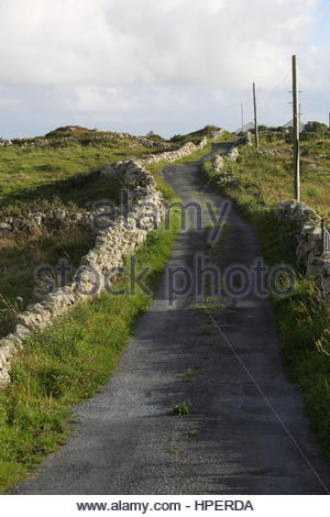 Irische Landschaft aus Stein in weiches Licht im Westen Irlands Stockfoto