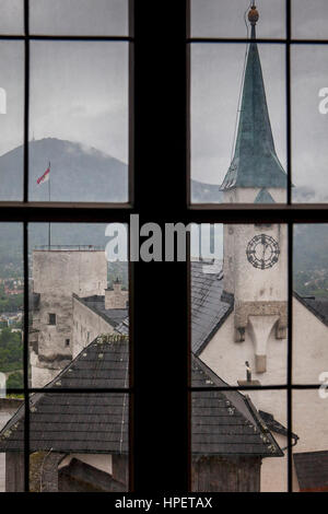 Innenansicht der Festung Hohensalzburg, bei richtigen St. George Church, Salzburg, Österreich Stockfoto