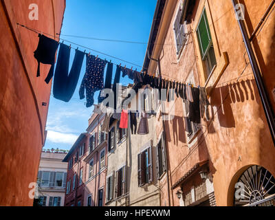 Waschküche im Stadtteil Trastevere von Rom, Italien Stockfoto