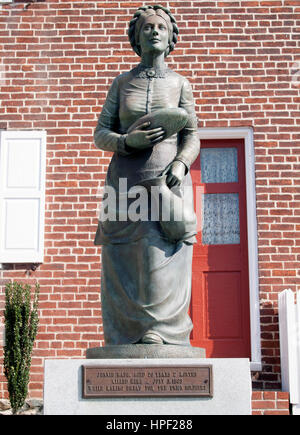 Jennie Wade war das Brot Märtyrer der einzige Zivilist getötet während dem Bürgerkrieg Schlacht von Gettysburg in Pennsylvania Stockfoto