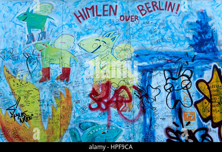 East Side Gallery. Thierry Noir Malerei. Berlin. Deutschland Stockfoto