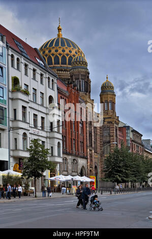 Jewish Center oder neue Synagoge. Oranienburger B70. Berlin. Deutschland Stockfoto