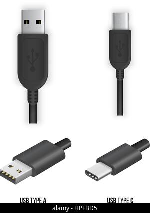 USB-Typ C Stock Vektor