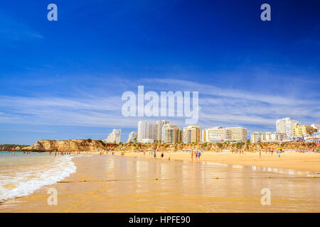 Strand Praia da Rocha, Portimao, Algarve, Portugal Stockfoto