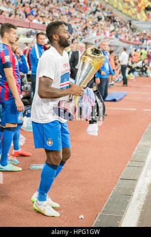 31. Mai 2015: Fernando Varela #33 von FCSB während der Cupa Romaniei Timisoreana 2014-2015 Finale (Rumänien Timisoreana Pokalfinale) Spiel zwischen FC Universitatea Cluj ROU und FC Steaua Bukarest ROU in National Arena, Bukarest, Rumänien ROU. Foto: Catalin Soare Stockfoto