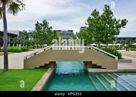 Das Hyatt Regency Danang Resort und Spa, ein Luxus-Hotel am Non Nuoc Strand neben dem Marmorberg in Zentral-Vietnam Stockfoto