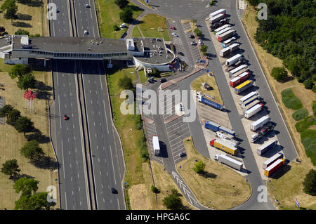 Autobahn Rastplatz, Frankreich Stockfotografie - Alamy