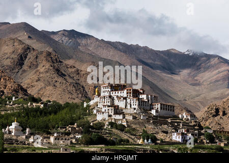 Wichtigsten Kloster in alpinem Gelände von Ladakh Stockfoto