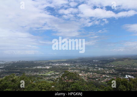 Blick von Sealy Lookout Wald Sky Pier in der Nähe von Coffs Harbour, Australien Stockfoto